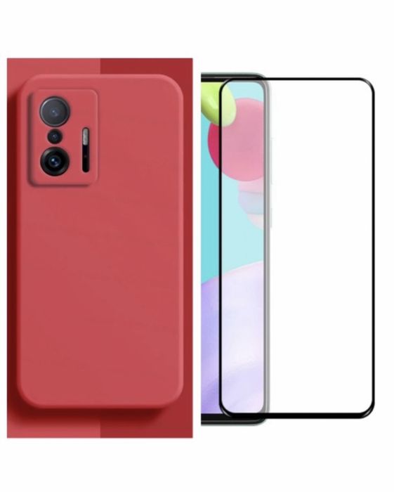 Husa X CASE Catifea Interior+Folie Sticla XIAOMI MI 11T 12 13 PRO LITE