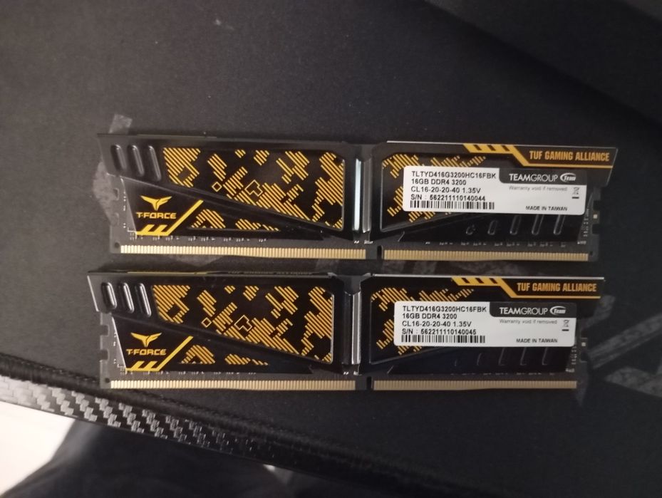 Ram 2x16, 32GB DDR4 3200Mhz T-Force VulcanZ  В ГАРАНЦИЯ