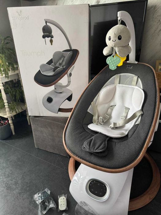 Електрическа люлка Cangaroo - Triumph, сива