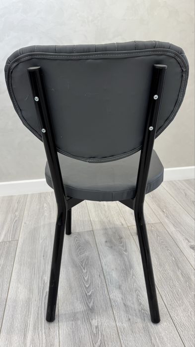 Стульчик серый, бордовый