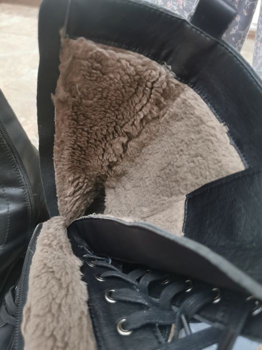 Сапоги женские кожанные