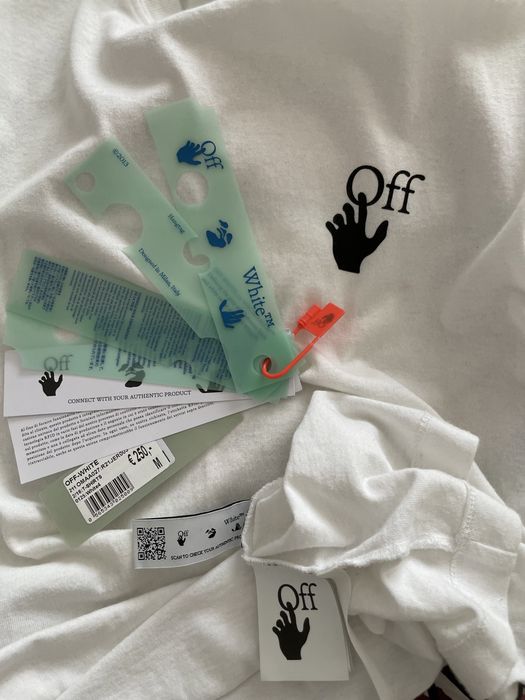 Tricou alb Off White red marker, marimea M