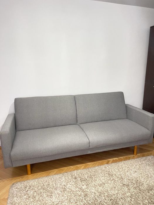 Canapea Extensibila gri CURATATA PROFESIONAL