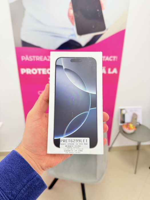 Magazin Apple iPhone 16 Pro Max 512GB White Titanium Sigilat Garantie