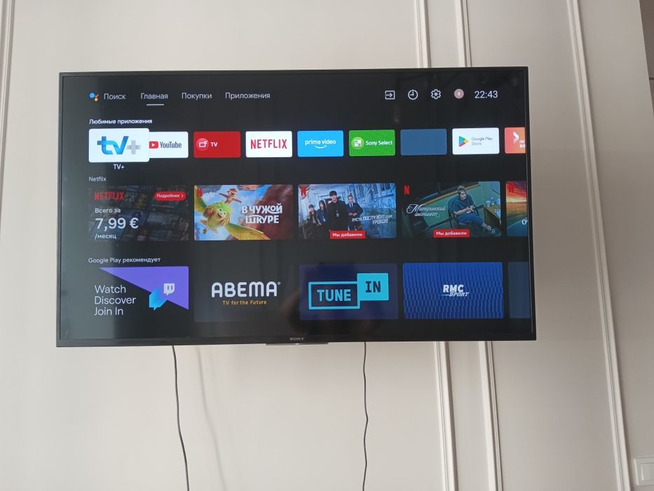 Телевизор Sony 49" KDL-49WF805 (Smart TV, Android, HDR)