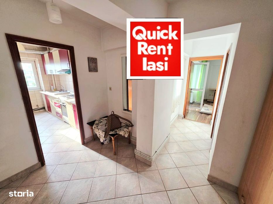 Pacurari Mimoza Apartament 2Camere Decomandat De Inchiriat 380eur