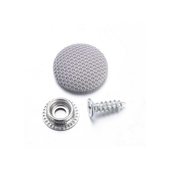 Kit 20 capse tapitate pentru reparatia plafonului auto, GRI > NOU!