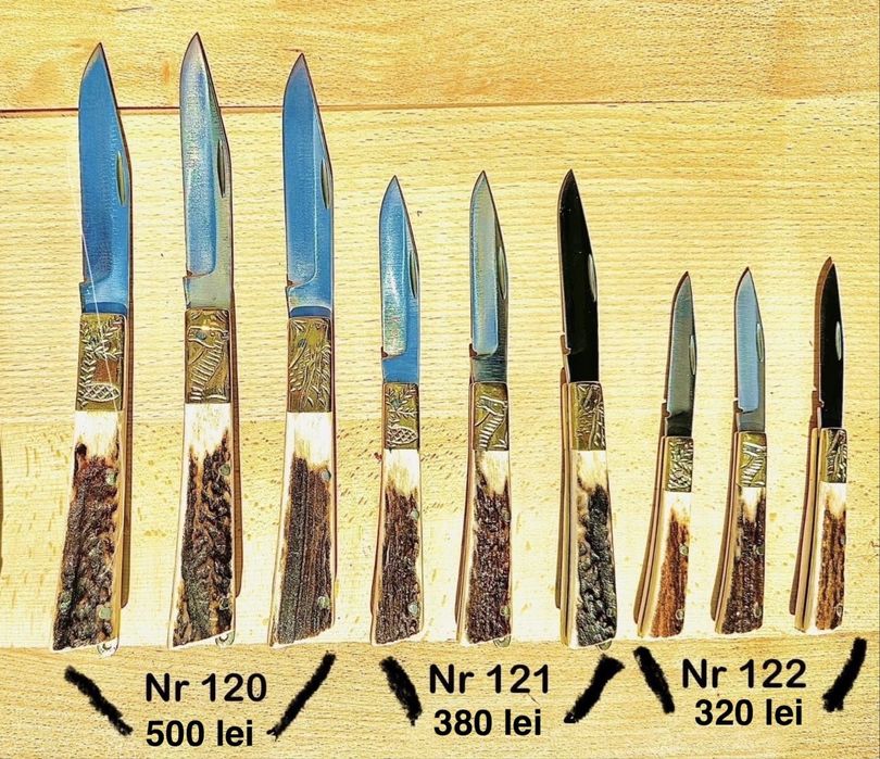 Briceag tradițional, cutit, vanatoresc, corn de cerb, Briceag artizana
