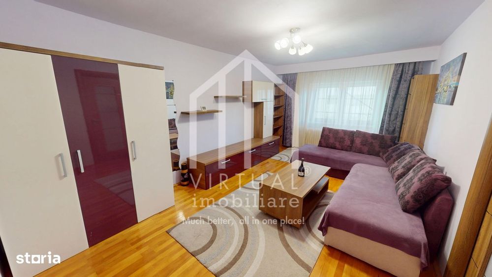 Apartament de vanzate in Sibiu cu 2 camere mobilat, bloc cu lift