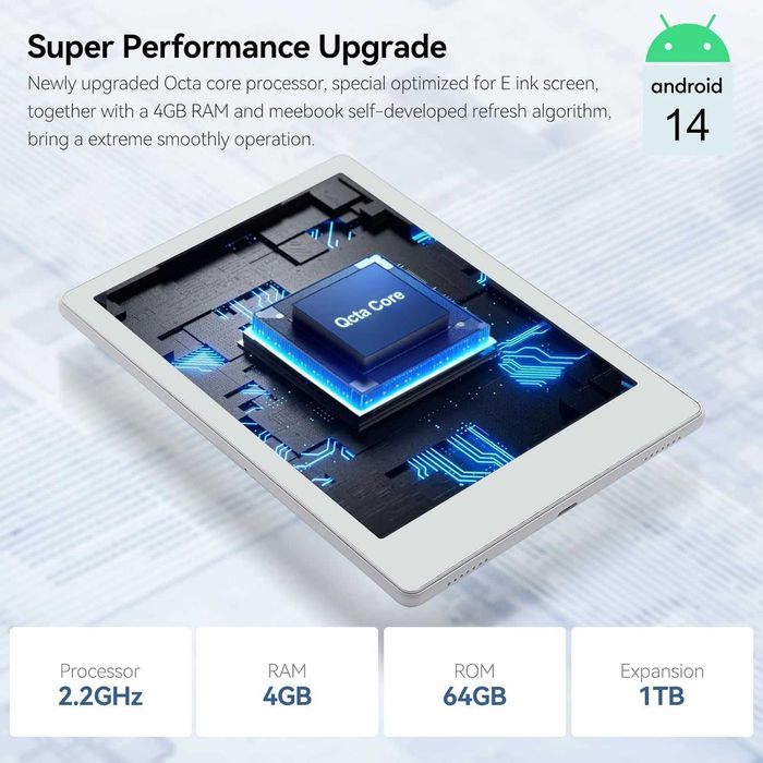 Новинка! Электронный блокнот Читалка Meebook M8 4/64Гб + Чехол+Стилус
