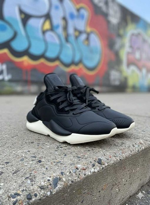 Adidasi Y3 Kaiwa Negru-Alb - Produs Premium - Full Box