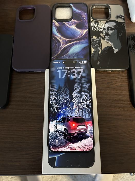 Schimb iPhone 16 Pro Max 256GB – full box - stare excelentă + huse