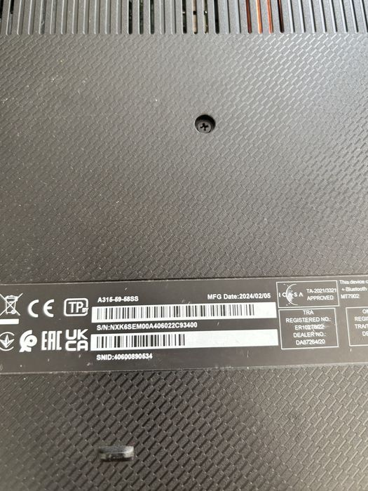Acer aspire i5 generația 12 •SSD 512• an 2024•