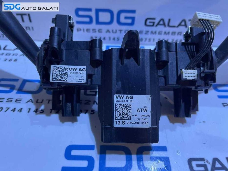 Maneta Manete Semnalizare Faza Lunga Scurta Stergatoare VW Touran 2011 - 2015 Cod 5K0953502L 5K0953521BJ [L4635]
