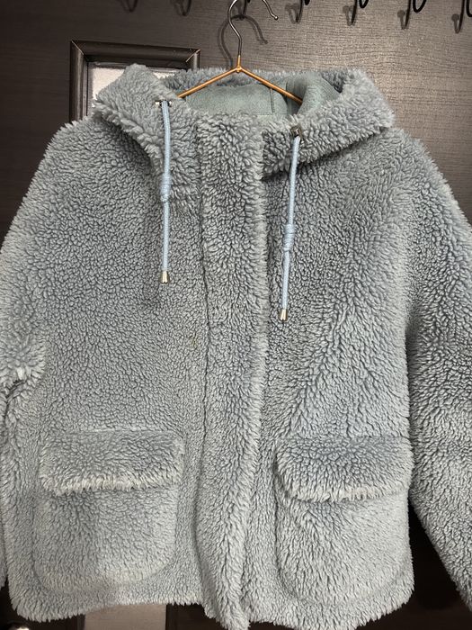 Эко шубка тедди теплая