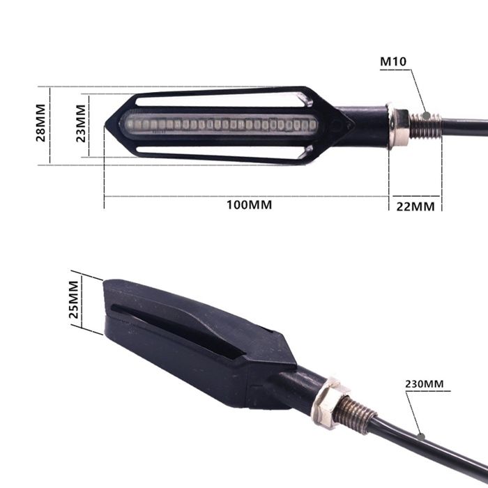 SET 4 Semnalizari Secventiale Moto DRL Stop MODEL NOU Led Atv