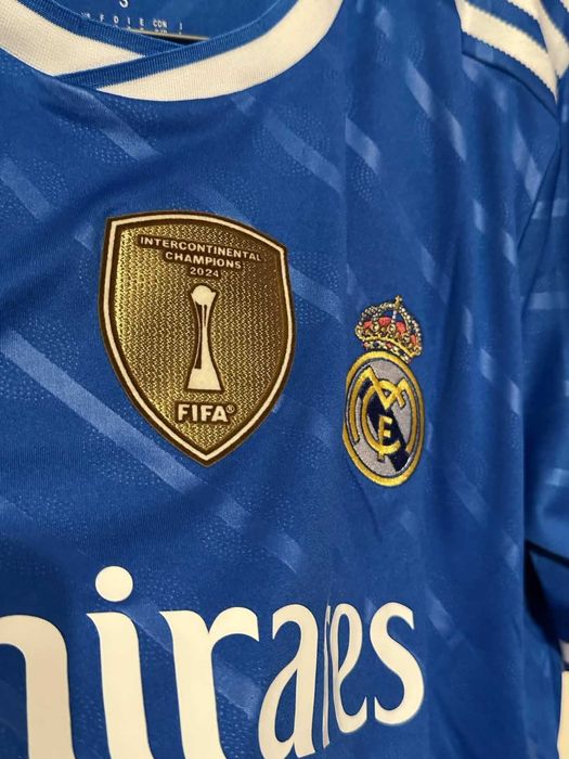 Тениска на Real Madrid с Mbappe и баджове на Шампионска Лига! - НОВА!