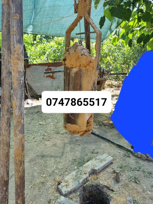 Foraje puturi fantani adanciri prelunguri denisipari piloni