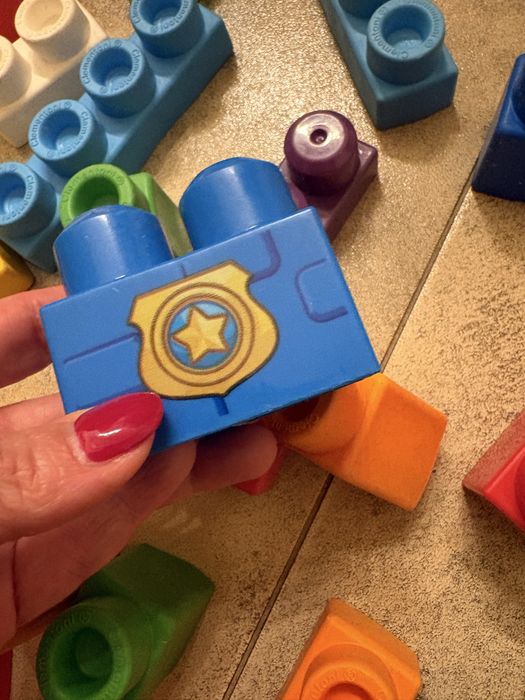 Меки и твърди мега блокс 48 бр.за деца над 1 г.