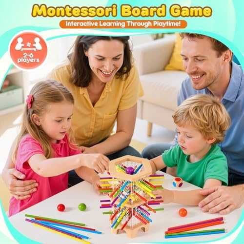 Нова Детска дървена логическа игра Montessori Монтесори фина моторика 3-6 години дете