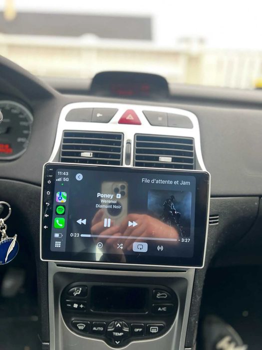 Navigație Android 15 Dedicata Peugeot 307 /CC / SW –CarPlay, QLED, DSP