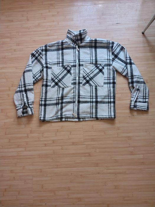 Jachetă Mariggi Made in Italy, carouri alb-negru,