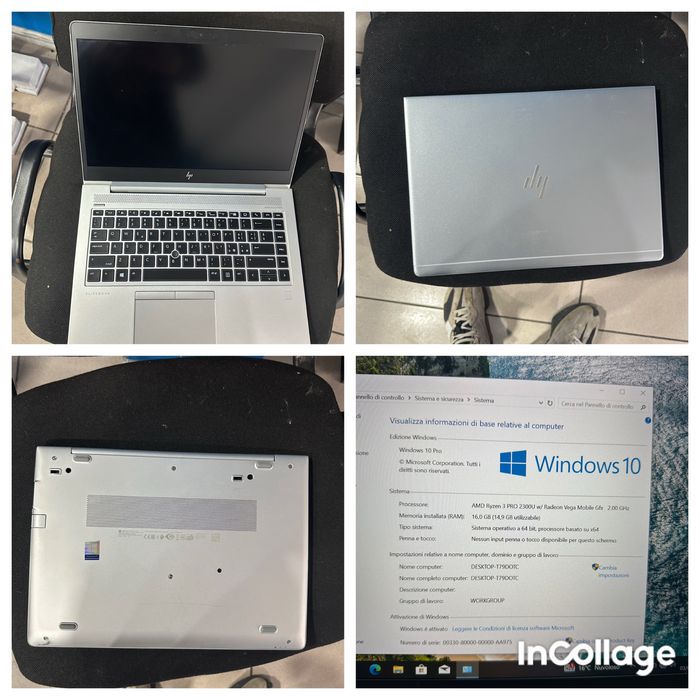 Vand hp elitebook 745 g5 ryzen 3 2300u 16gb ssd 512gb full hd