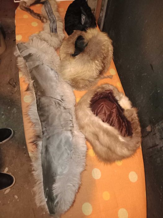 lot guler fular si caciuli din blana