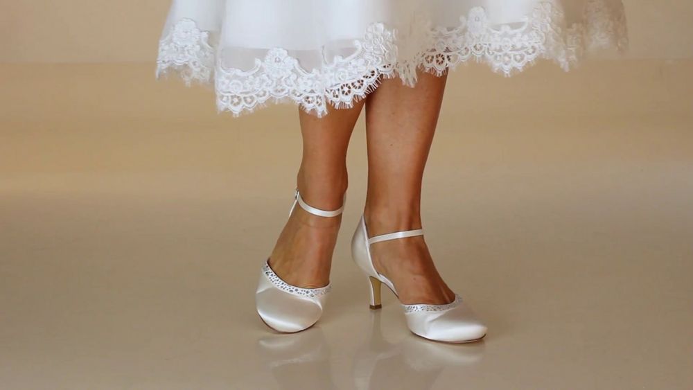 Pantofi mireasa clasici,delicati,mas 38, G.Westerleigh,toc16 cm