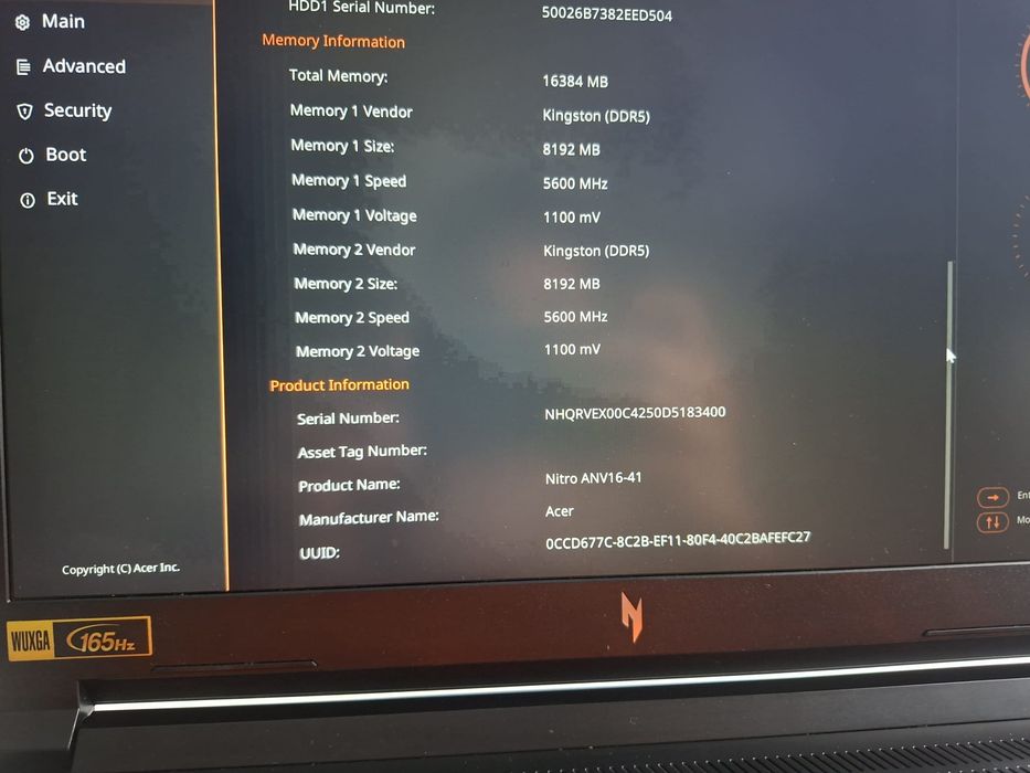 Laptop Acer Nitro V16 2021-ANV16-41