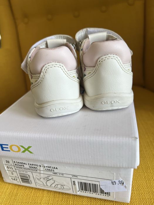 Като нови! Кожени сандали Geox 22 номер