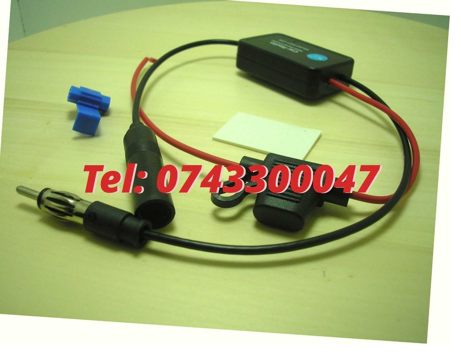 Amplificator Pentru Semnal Antena Radio, Auto Fm 12V
