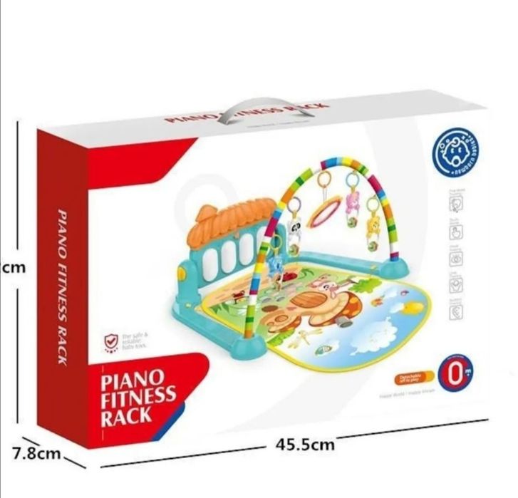 Развивающий коврик пианино, игрушки