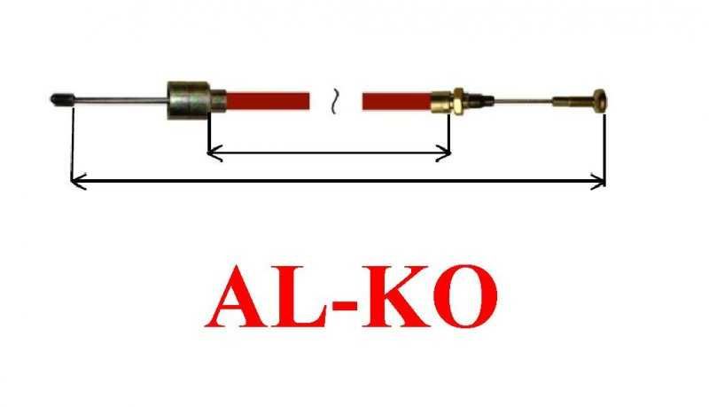 Cablu Frana cu prindere ciuperca Al-Ko Pentru Remorci Si Platforme