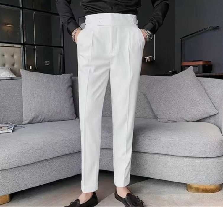 Мужские белые модные брюки