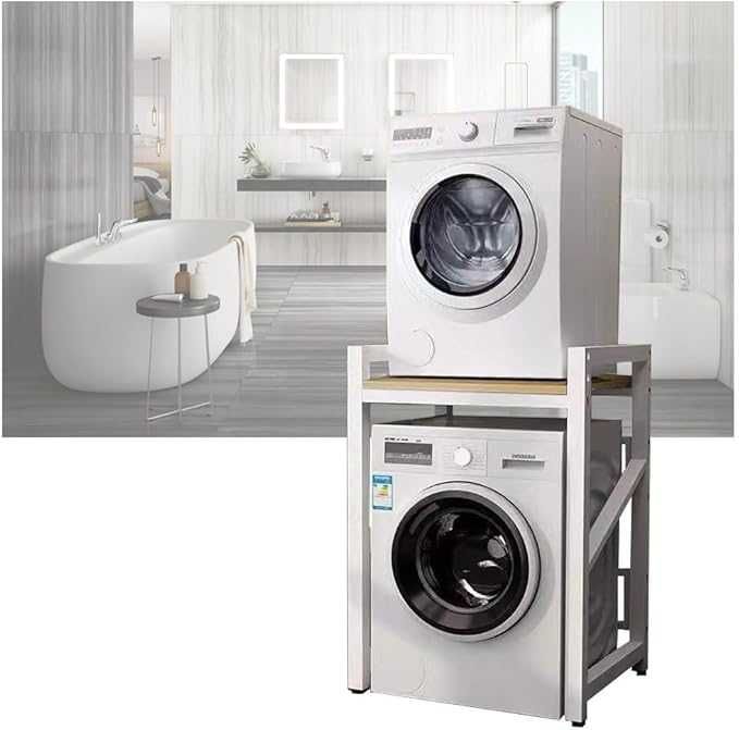 Рафт, стойка за пералня и сушилня, над пералнята, Товароносимост 350кг