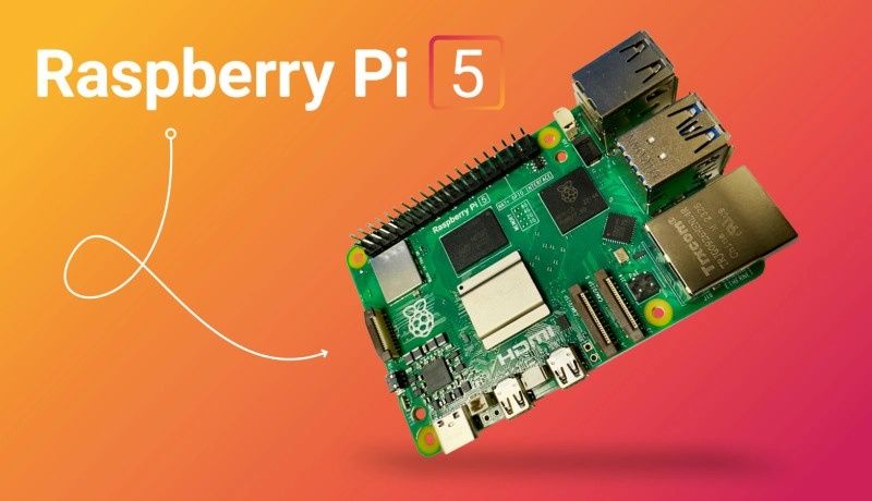 одноплатный компьютер Raspberry Pi 5 8 ГБ.