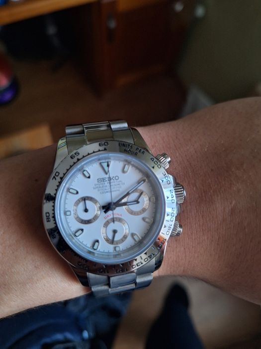 Seiko Daytona All White