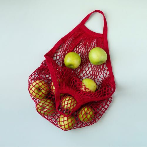 Сумка авоська плетеная с ручкой для покупок