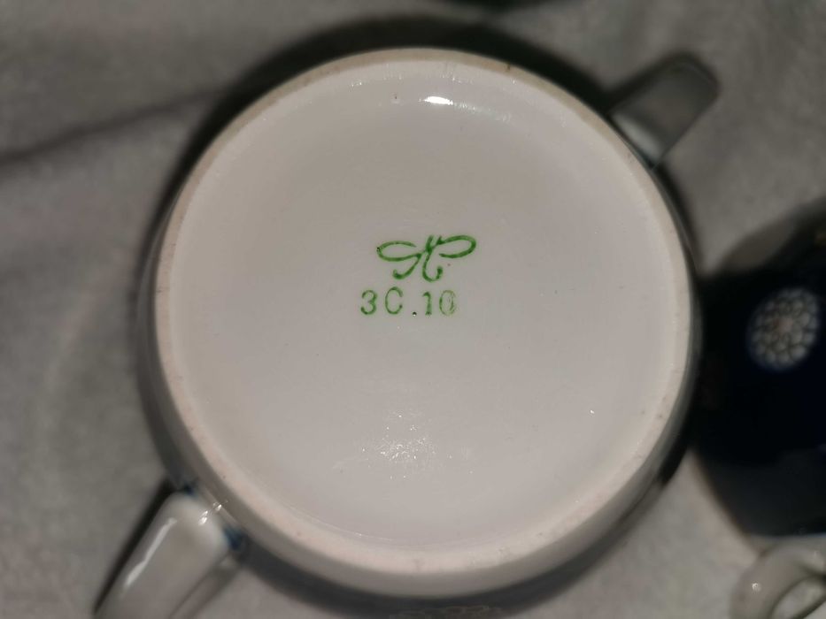 Синий сервиз с позолотой СССР