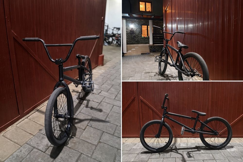 Vând bmx negru custom