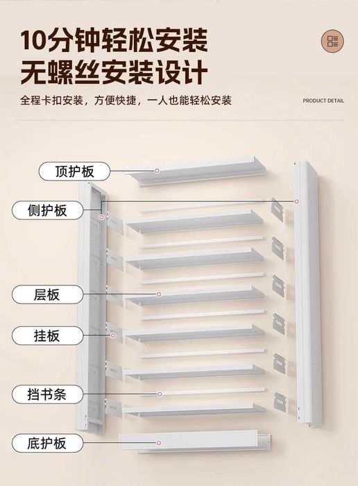 Выставочный стеллаж для книг/Многоуровневая полка для хранения