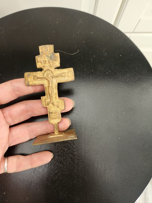 Винтидж  метален просфор