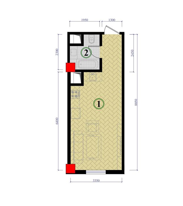 Продаётся квартира Локация Круг Рохат BetterBest