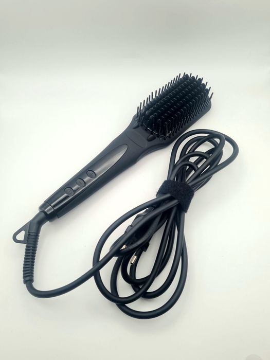 Perie electrică de îndreptat părul Amika, neagră