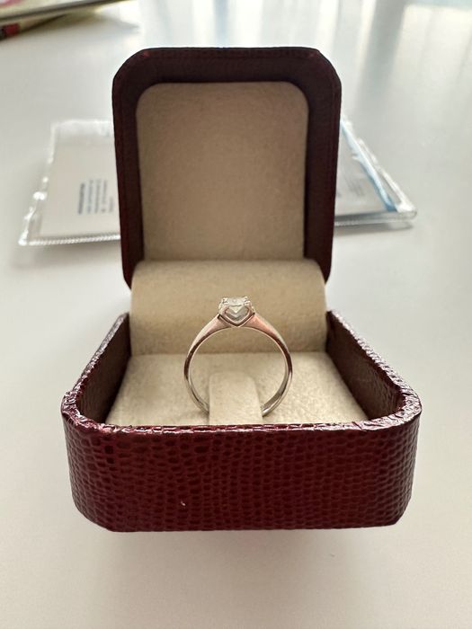 Диамантен пръстен 0.23 ct G/VVS2 с HRD сертификат