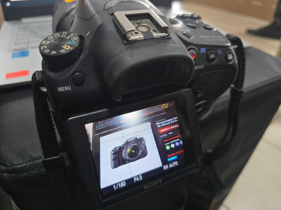 Фотоапарат Sony A58 + обектив Sony DT 18–55mm F3.5–5.6 SAM II