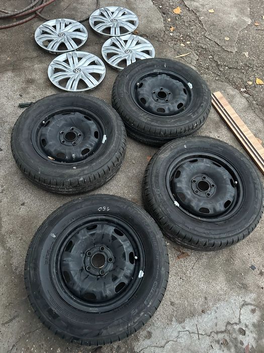 OEM железни джанти 14" 5х100 - VW, Skoda, Seat с тасове