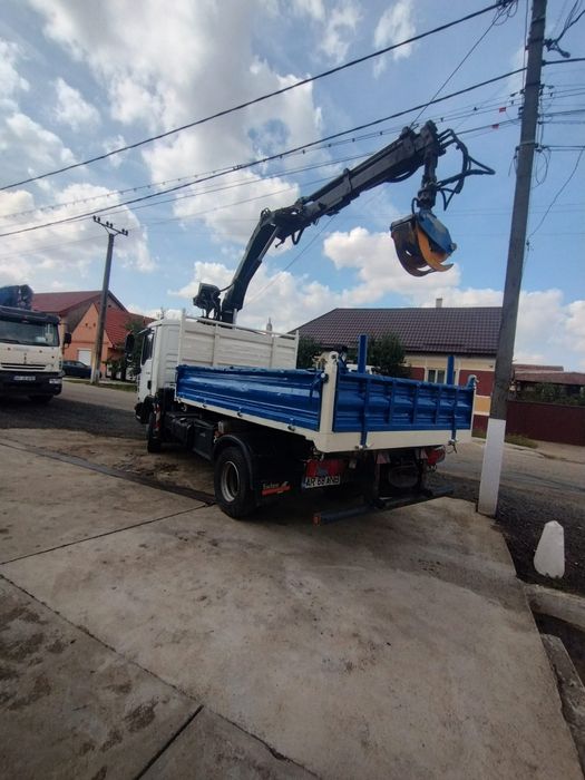 Man tgl 12.180 basculabil kipper si macara