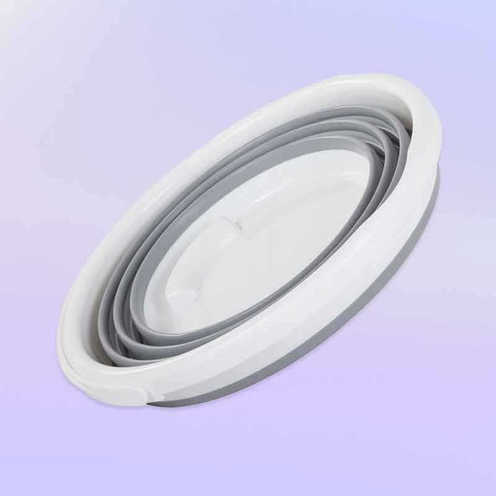 Силиконова сгъваема кофа 10L с подсилена конструкция